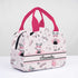 Personalised Pink Printed Kids Lunch Bag With Handle