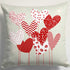 Personalised Red Heart Printed Valentines Day Cushion