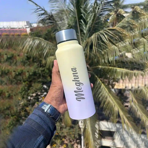 Personalized Dual Shade Stainless Steel Bottle