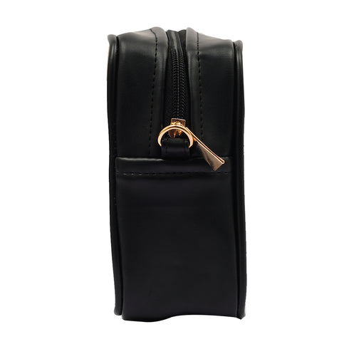 Canvas Customized White Striped Sling Bag - Uncommongifts.in