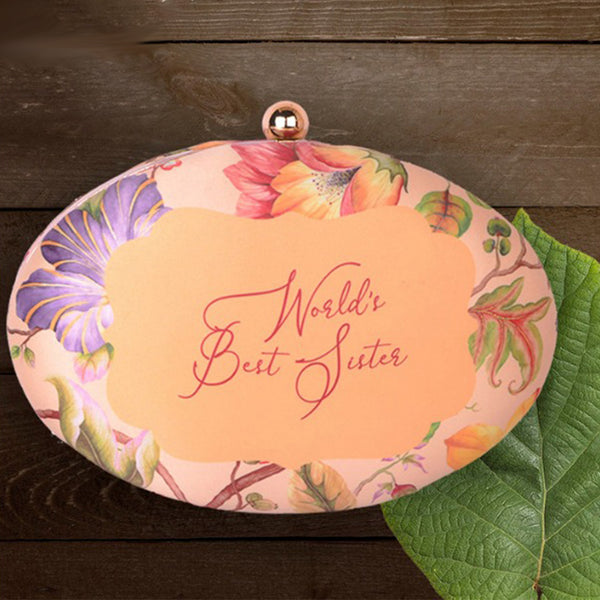 Floral Pink Customized Clutch - Uncommongifts.in