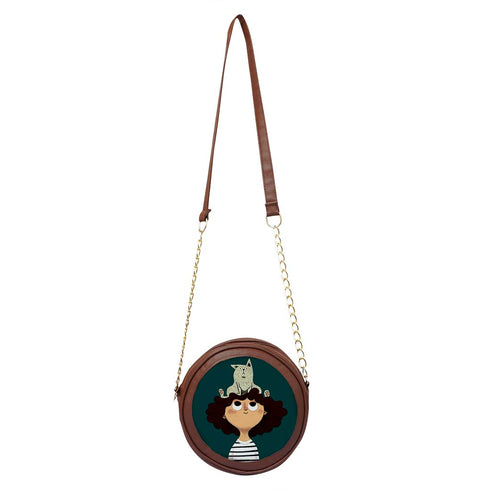 Personalised Round Sling Bag for Fashion-Forward Fun - Uncommongifts.in