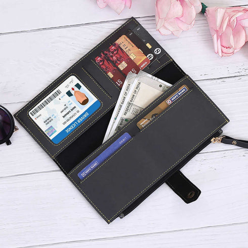 Personalised Couples Wallet Combo with Charms - Grey - Uncommongifts.in