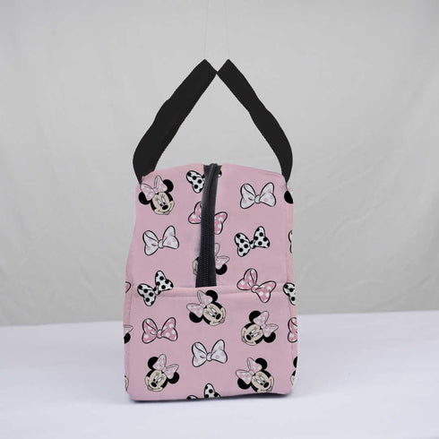 Personalised Bow Printed Kids Lunch Bag With Handle