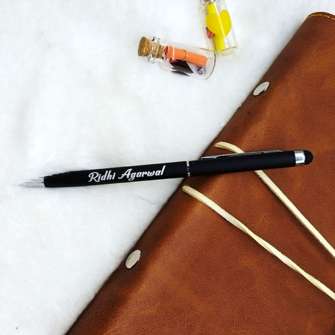 Personalized Pen With Name Engraved Ball Pen Black - Uncommongifts.in