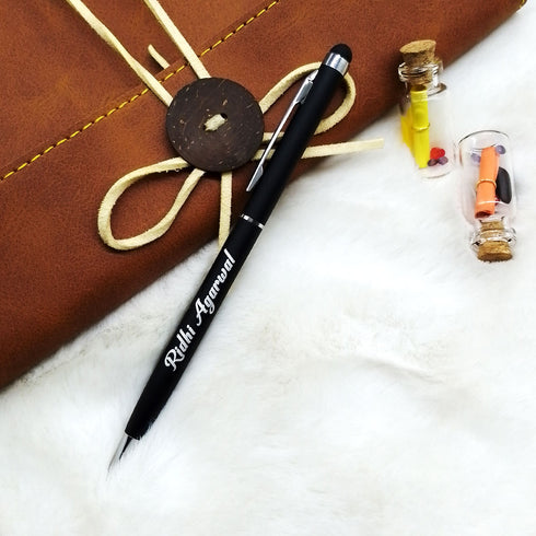Personalized Pen With Name Engraved Ball Pen Black - Uncommongifts.in