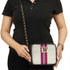White Customized Striped Sling Bag - Uncommongifts.in
