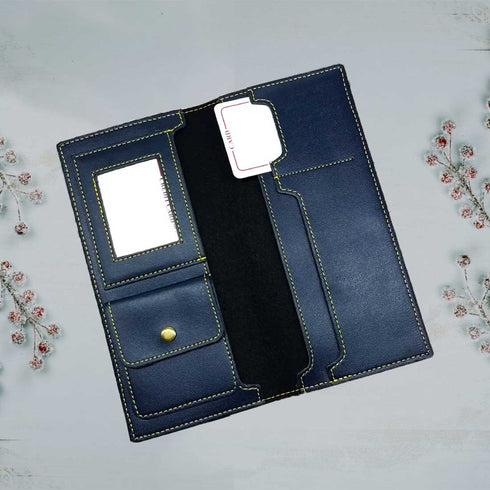 Personalised Travel Wallet with Charms - Blue - Uncommongifts.in