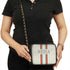 Canvas Customized White Striped Sling Bag - Uncommongifts.in