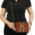 Customized Brown Striped Sling Bag - Uncommongifts.in