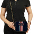 Canvas Customized Black Striped Sling Bag - Uncommongifts.in