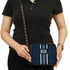 Customized Navy Blue Striped Sling Bag - Uncommongifts.in