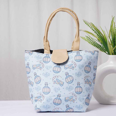 Air Balloons Printed Lunch Bag With Handle - Uncommongifts.in