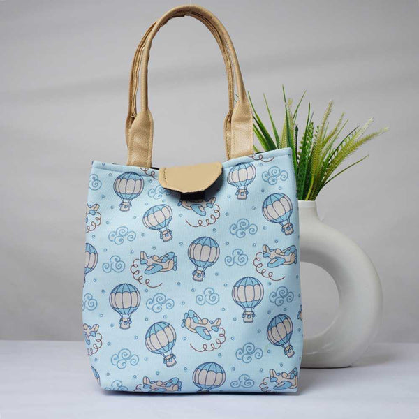 Personalised Air Balloons Printed Lunch Bag With Handle