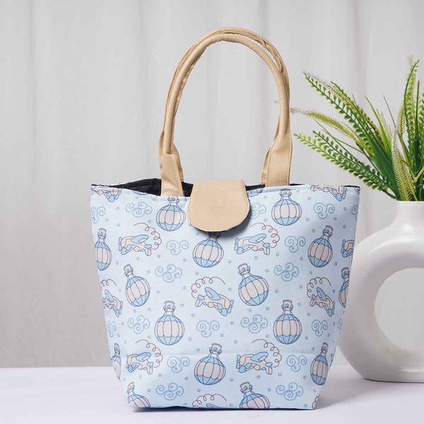 Air Balloons Printed Lunch Bag With Handle - Uncommongifts.in
