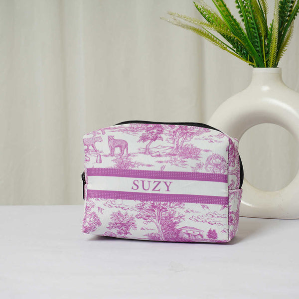 Animal Printed Personalised Box Pouch - Uncommongifts.in