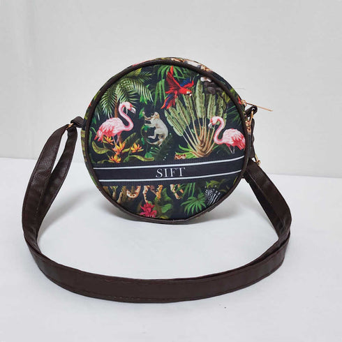 Animals Printed Structured Sling Bag for Women