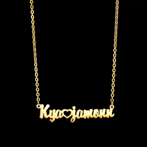 Personalised Hollow Love Double Name Pendant - Uncommongifts.in