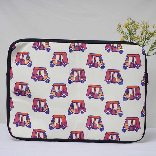 Auto Rickshaw Printed Laptop Sleeve/Cover 15.6 inch