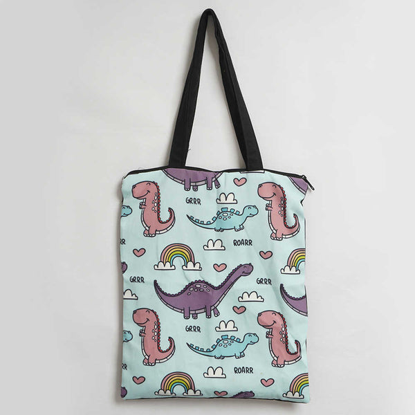 Baby Dinosaur's Printed Tote Bag
