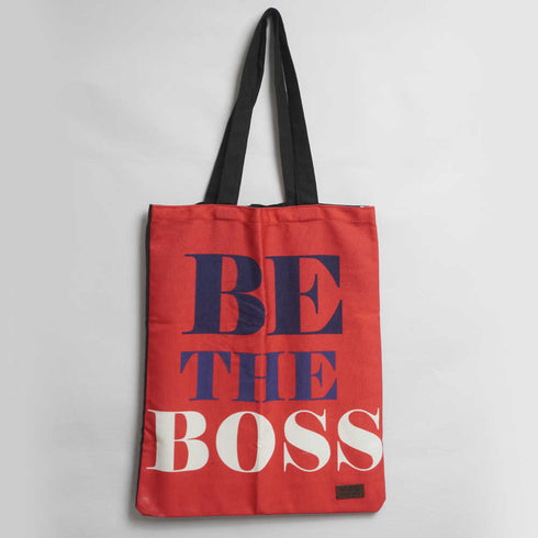 Be The Boss Printed Tote Bag