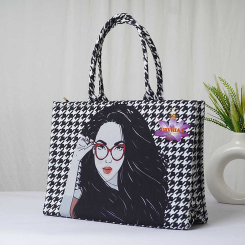 Beautiful Girl Printed Customised Box Bag - Uncommongifts.in