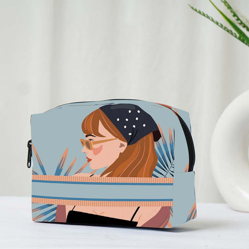 Beautiful Girl Printed Personalised Box Pouch - Uncommongifts.in