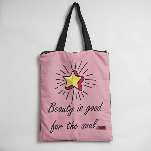 Beauty Is Good For The Soul Printed Tote Bag