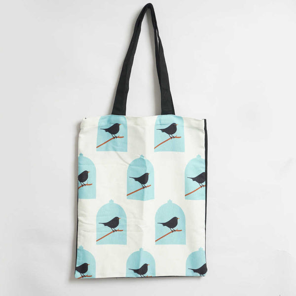 Birds Printed Tote Bag