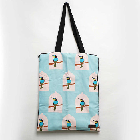 Birds Printed Tote Bag