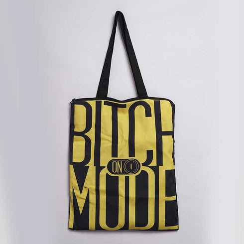 Bitch Mode Printed Tote Bag