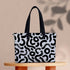 Black Maze Print Women's Office Bag - Uncommongifts.in