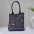 Black Printed Lunch Bag With Handle - Uncommongifts.in