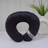 Black Printed Personalized Neck Pillow - Uncommongifts.in