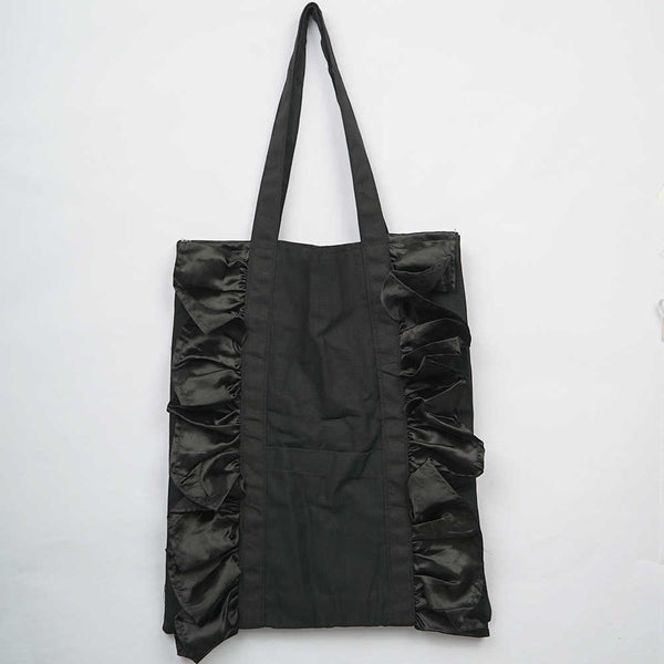 Black Canvas Tote Bag