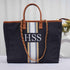 Black & White Luna Personalised Handbag - Uncommongifts.in