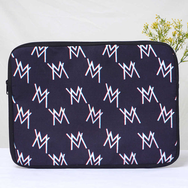 Black & White Printed Laptop Sleeve/Cover 15.6 inch
