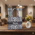 Black and White Leopard Printed Box Tote Bag