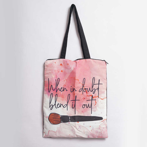 Blend It Out Printed Tote Bag