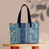 Blue Floral Print Women's Office Bag - Uncommongifts.in