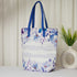 Blue Floral Printed Oversized Shopper Tote Bag - Uncommongifts.in