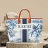 Blue Strap Leaf's Printed Personalised Luna Handbag