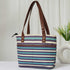 Blue Strap Printed Canvas Shoulder Bag Handbag - Uncommongifts.in