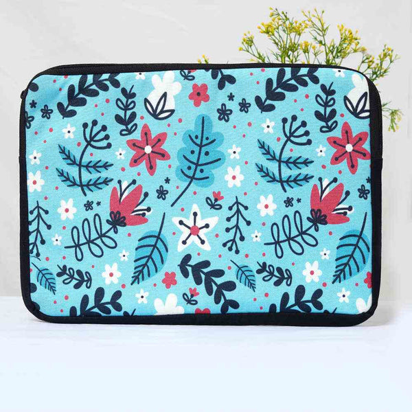 Blue Designer Printed Laptop Sleeve/Cover 15 inch