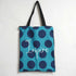 Blue Dots Printed Tote Bag