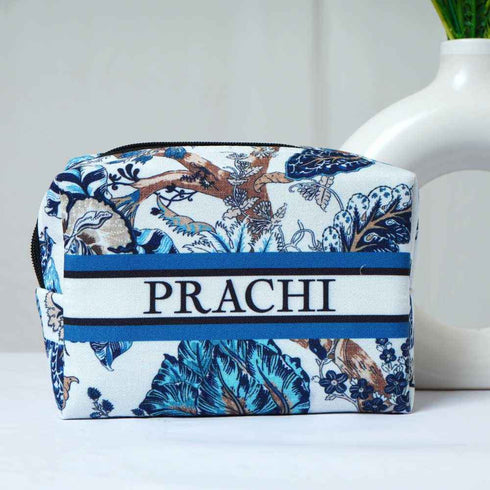 Personalised Floral Printed Box Bag Combo Gift Set