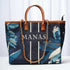 Blue Strap Leaf's Printed Personalised Luna Handbag Combo Gift Set