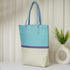Blue & White Printed Oversized Shopper Tote Bag - Uncommongifts.in