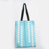 Blue & White Printed Tote Bag