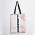 Blush Pink Focus Printed Tote Bag